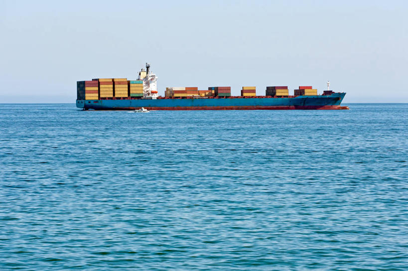 无人,横图,室外,白天,海洋,水,智利,波纹,丰富,集装箱,货柜,容器,箱子,运输,摄影,太平洋,货运,货船,物流,万里无云,彩图,旅行,海上运输