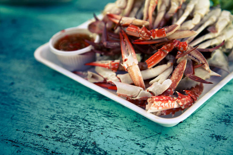 无人,横图,室内,泰国,螃蟹,饮食,白色,碗,摄影,辣椒酱,清新,健康食物,海产,彩图
