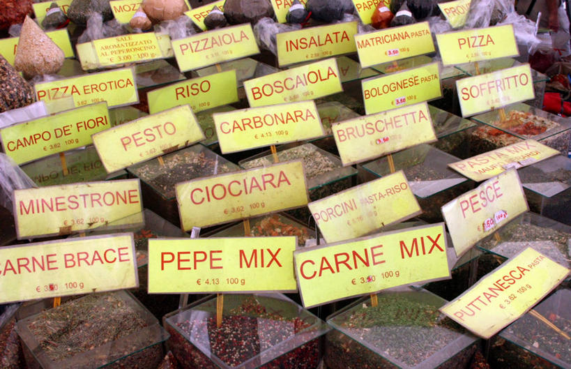 无人,横图,室外,白天,意大利,丰富,标签,文字,市场,调味品,首都,饮食,零售,摄影,多样,英文字母,价格标签,选择,意大利文化,拉奇奥,彩图