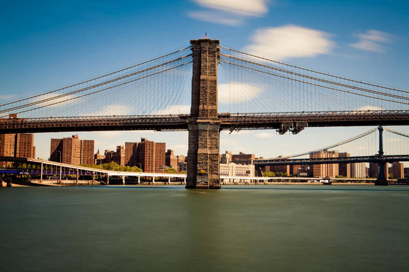 无人,横图,室外,白天,河流,天际线,城市,建筑,纽约,美国,反射,联系,力量,运输,摄影,吊桥,纽约州,布鲁克林桥,曼哈顿桥,彩图,旅行