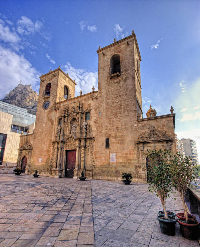 无人,竖图,室外,白天,建筑,西班牙,历史,摄影,宗教,基督教,宗教建筑,阿利坎特,彩图,圣玛丽亚