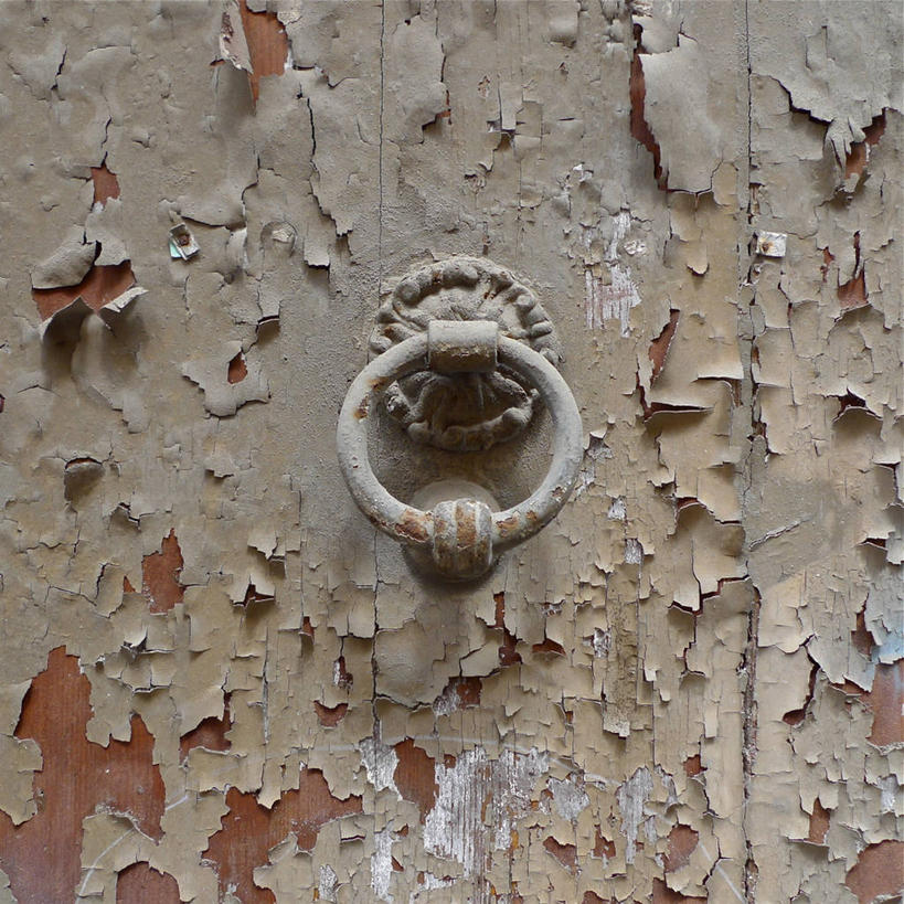 无人,方图,室外,特写,白天,门,意大利,门环,摄影,保护,剥落,彩图