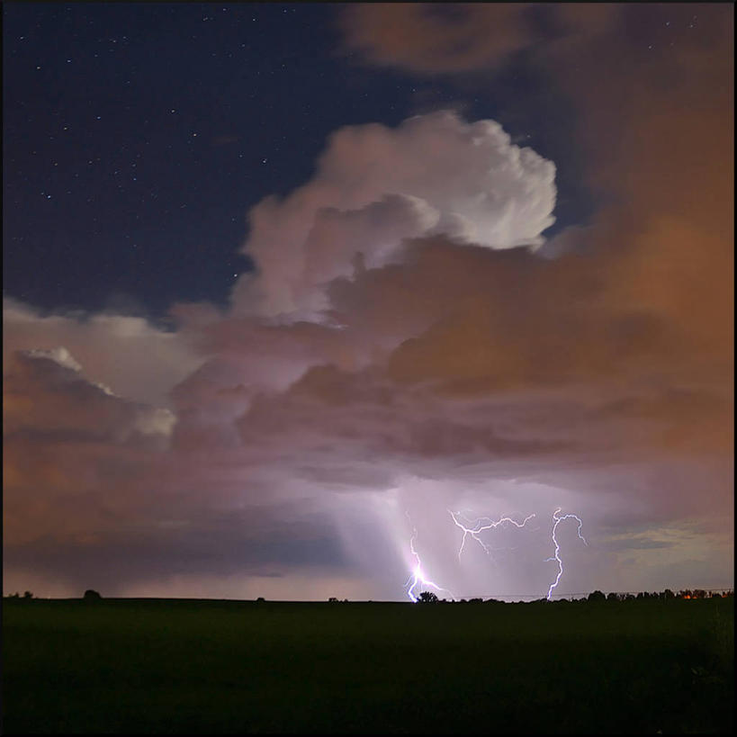 无人,方图,室外,夜晚,闪电,多云,美国,地形,光,云,星星,天空,摄影,积雨云,剪影,科罗拉多州,雷雨,彩图