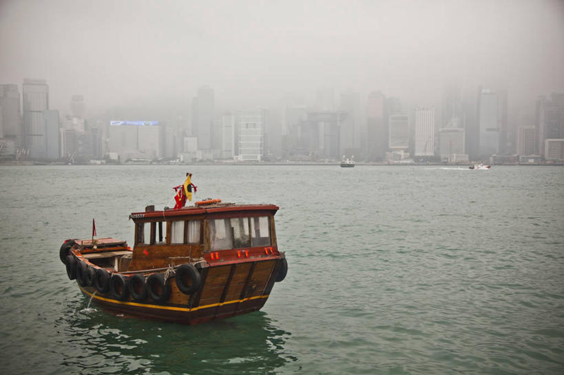 无人,横图,室外,白天,河流,城市,建筑,香港,反射,运输,摄影,宁静,彩图,海港