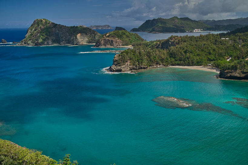 无人,横图,室外,白天,海洋,美景,山,日本,日本文化,岛,景观,云,风景,天空,自然,景色,摄影,宁静,热带气候,岩层,自然风光,小笠原群岛,岩石,彩图