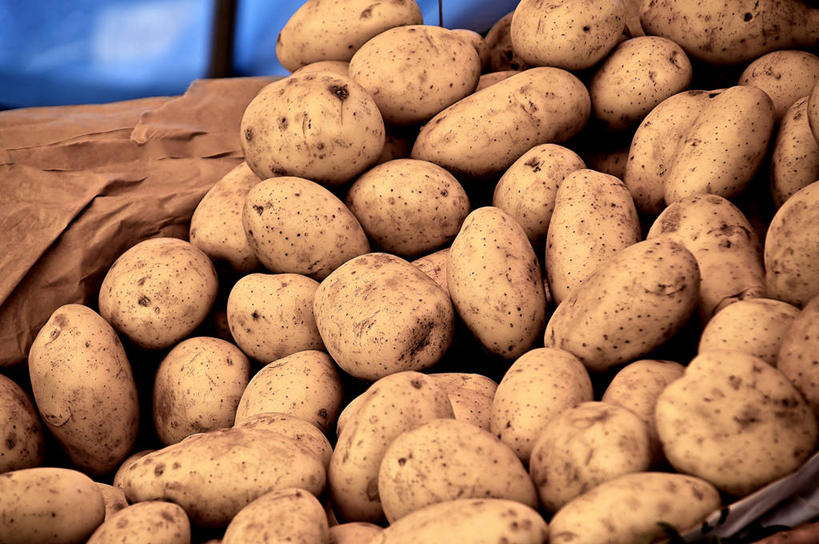 无人,横图,室外,白天,英国,许多,食品,很多,摄影,堆,牛皮纸,清新,健康食物,马铃薯,彩图