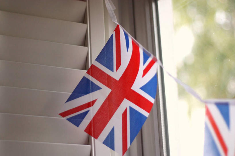 无人,横图,室内,白天,旗帜,英国,庆祝,反射,摄影,身份,爱国主义,彩图