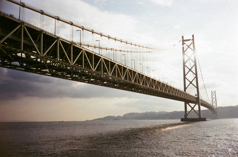 无人,横图,室外,白天,河流,城市,建筑,日光,日本,云,联系,天空,摄影,吊桥,明石海峡大桥,彩图