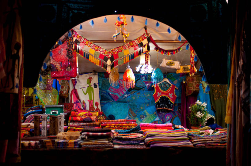 无人,横图,室内,纺织品,西班牙,吊挂,悬挂,堆叠,装饰,市场,挂,零售,摄影,多样,照亮,彩图