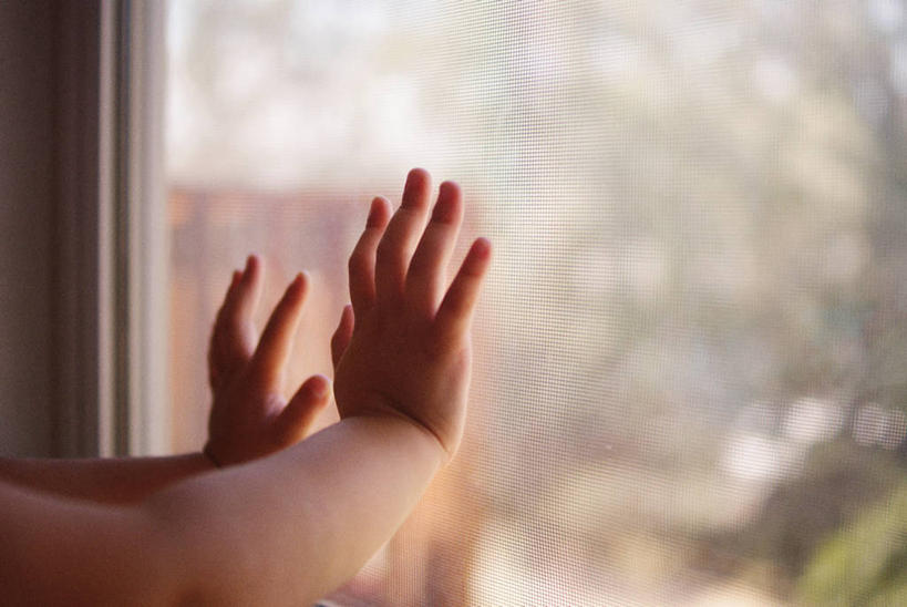 儿童,手,一个人,横图,室内,特写,白天,纯洁,窗户,美国,可爱,童年,童趣,摄影,部分,童真,烂漫,无邪,内华达州,里诺,天真,触摸,彩图,幼儿