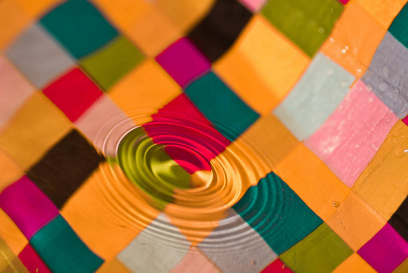 无人,横图,特写,水,上海,波纹,圆形,正方形,水滴,数码合成,摄影,多样,式样,想法,彩图