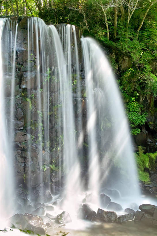 无人,竖图,室外,白天,长时间曝光,美景,瀑布,长野县,日光,日本,景观,树,自然,景色,摄影,自然风光,岩石,彩图
