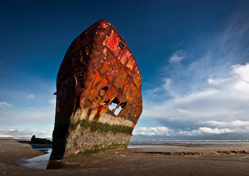 无人,横图,室外,白天,海洋,船,爱尔兰,废弃,沙子,云,自然,运输,摄影,报废,废物,丢弃,放弃,抛弃,海难,摈弃,米斯郡,海滩,彩图,屏弃,摈斥,摒除