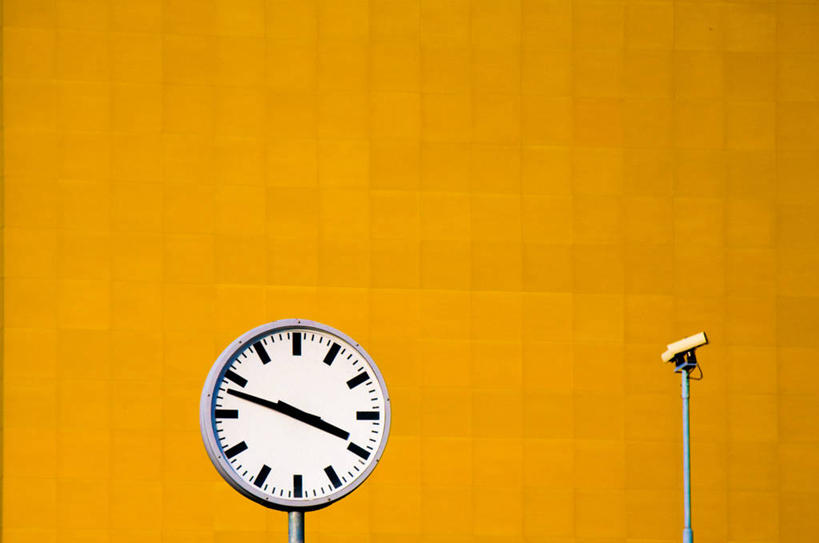 无人,横图,特写,安全,荷兰,橙色背景,时间,摄影,监视器,格罗宁根,钟,彩图,影棚拍摄