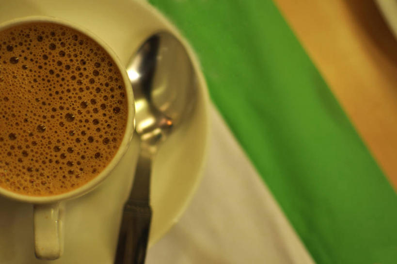 无人,横图,室内,室外,特写,印度,咖啡杯,饮品,饮食,饮料,茶碟,汤匙,摄影,可口,适口,彩图