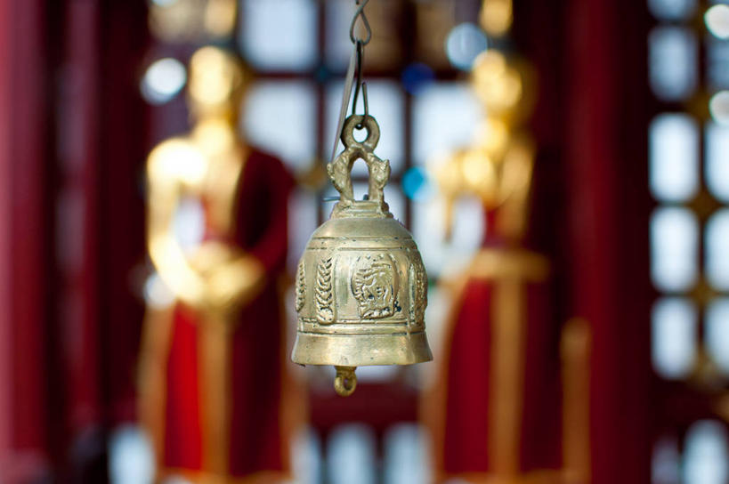 无人,寺庙,横图,室内,白天,泰国,吊挂,悬挂,挂,摄影,宗教,宗教建筑,青铜,灵性,清迈省,彩图