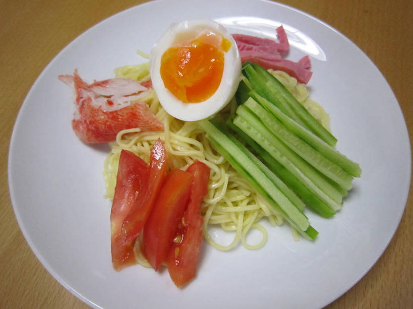 面条,无人,横图,室内,特写,蔬菜,西红柿,东京,日本,日本文化,鸡蛋,食品,首都,盘子,摄影,彩图