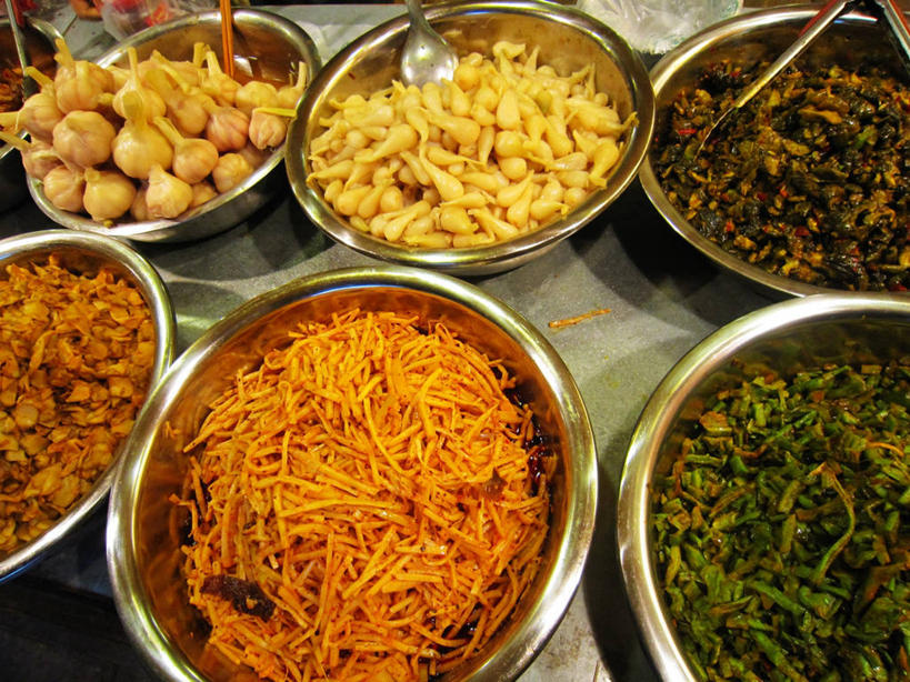 无人,横图,俯视,室外,金属,食品,碗,零售,摄影,四川省,多样,泡椒,中国文化,选择,贩卖,健康食物,成都,彩图,高角度拍摄