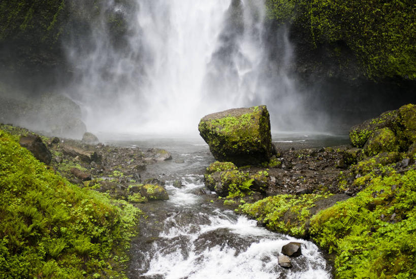 无人,横图,室外,白天,长时间曝光,美国,苔藓,草,自然,摄影,宁静,俄勒冈州,哥伦比亚河谷,岩石,彩图