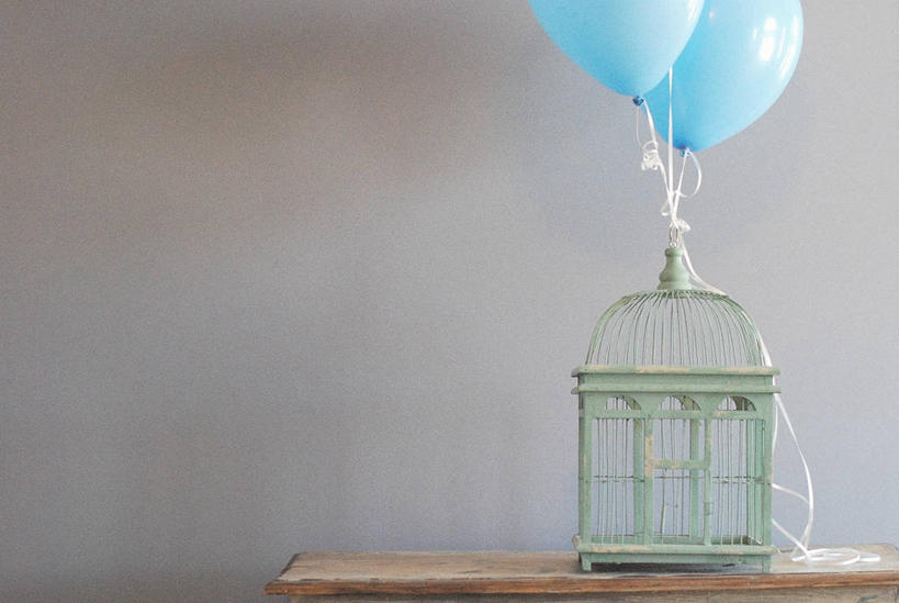 无人,横图,室内,留白,桌子,加拿大,墙,鸟笼,气球,绳子,摄影,脆弱,亚伯达,彩图