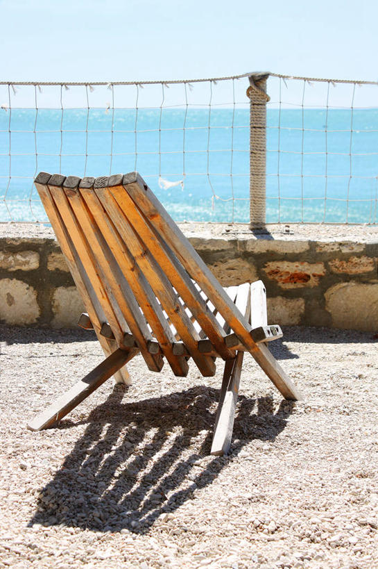 无人,竖图,室外,白天,海洋,椅子,保加利亚,木制,网,水平线,天空,自然,摄影,宁静,彩图