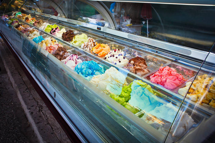 点心,无人,商店,横图,室外,白天,街道,食品,甜点,甜品,食物,糕点,甜食,冰淇淋,零售,摄影,多样,选择,黑山,彩图