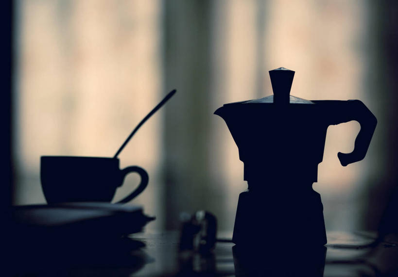 无人,横图,室内,意大利,咖啡杯,咖啡壶,饮食,饮料,汤匙,摄影,剪影,彩图