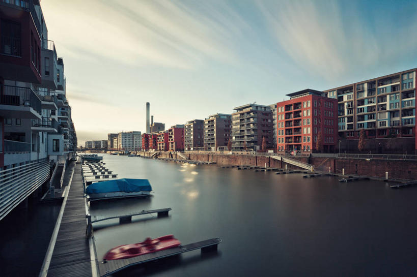 无人,横图,室外,白天,长时间曝光,建筑,船,德国,云,天空,运输,摄影,法兰克福,死水,彩图