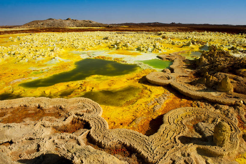 无人,横图,室外,白天,火山,沙漠,埃塞俄比亚,天空,自然,摄影,宁静,爆发,自然地理,活火山,岩石,彩图