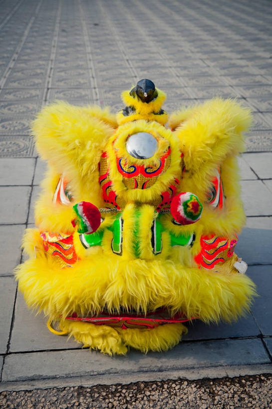 无人,竖图,室外,白天,狮子,庆祝,人行道,摄影,中国文化,陕西省,美术工艺,彩图