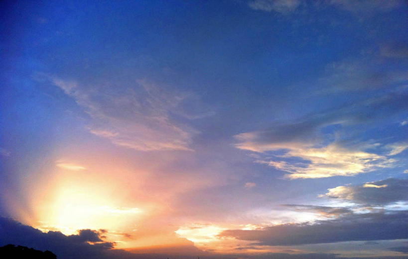 无人,横图,室外,美景,日落,多云,印度,景观,云,风景,天空,自然,景色,摄影,宁静,自然风光,卡纳塔克邦,班加罗尔,彩图