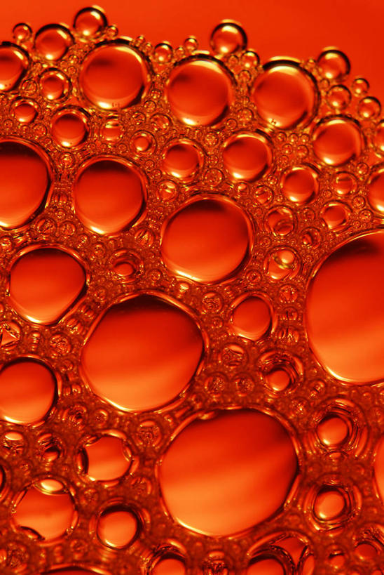 无人,竖图,微距,英国,红色背景,丰富,液体,泡泡,橙色,摄影,脆弱,彩图,影棚拍摄