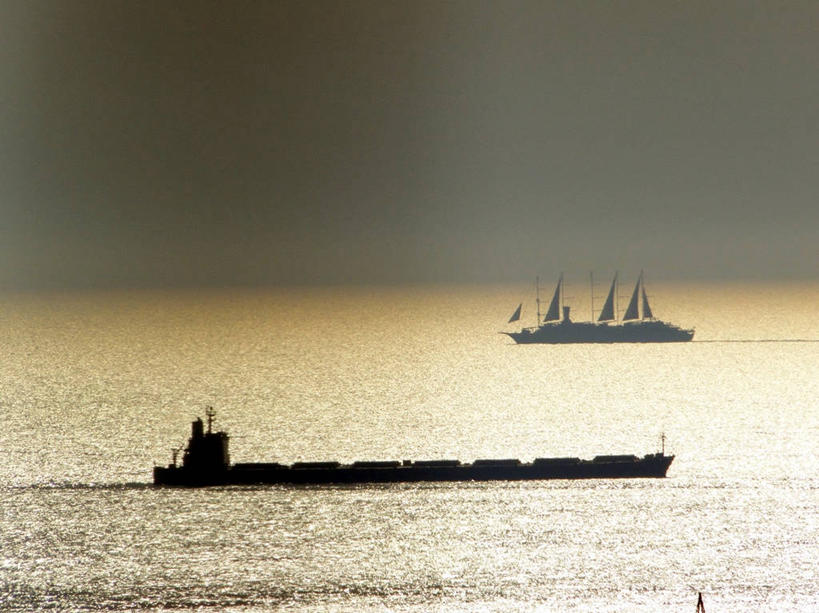 帆船,无人,横图,室外,海洋,日落,建筑,意大利,首都,运输,摄影,彩图,海港