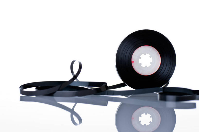 无人,横图,白色背景,技术,静物,德国,反射,圆形,音乐,黑色,摄影,放音设备,线轴,想法,彩图,影棚拍摄,盒式录音带