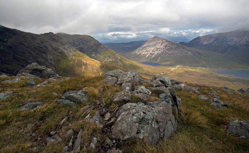 无人,横图,室外,白天,山,英国,岛,云,苏格兰,草,风景,天空,自然,摄影,宁静,斯盖岛,岩石,彩图