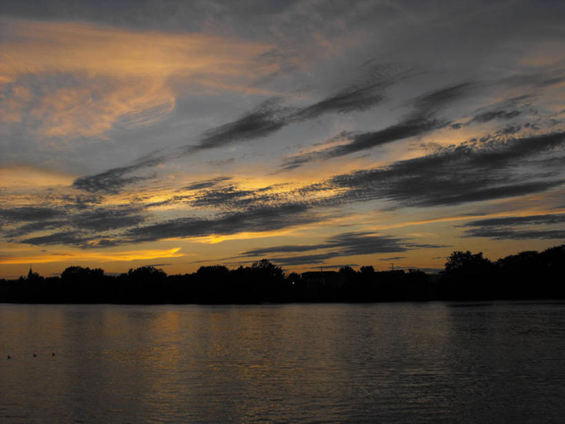 无人,横图,室外,河流,日落,加拿大,反射,云,风景,天空,自然,摄影,宁静,剪影,魁北克,彩图