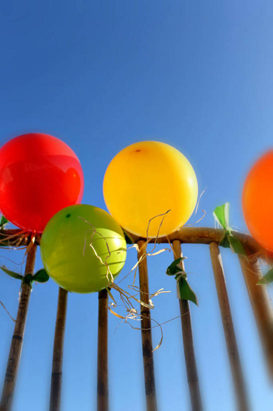 无人,竖图,室外,特写,白天,西班牙,篱笆,自然,气球,四个,摄影,加泰隆尼亚,万里无云,想法,彩图