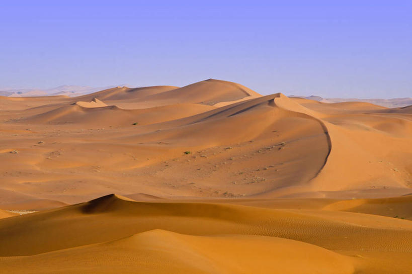 无人,横图,室外,白天,沙漠,日光,地平线,地形,辽阔,地面,沙丘,首都,风景,自然,广阔,摄影,宁静,一望无际,延伸,波斯湾,沙特阿拉伯,万里无云,天地相交,无边无际,一马平川,利雅得,彩图