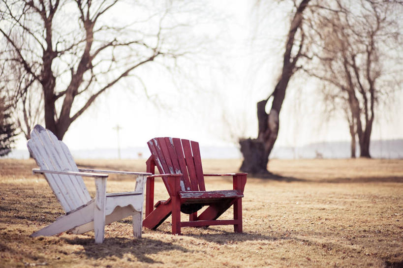 无人,横图,室外,白天,湖,椅子,加拿大,阴影,木椅,躺椅,草,树,自然,摄影,宁静,彩图