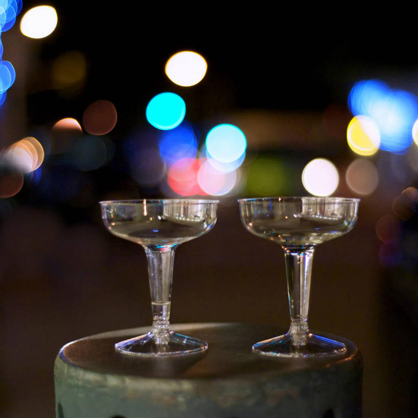 葡萄酒,无人,方图,室外,特写,夜晚,美国,塑胶,饮食,摄影,葡萄酒杯,加利福尼亚,圣莫尼卡,彩图