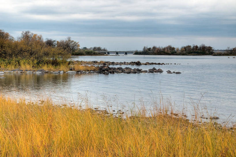 无人,横图,室外,白天,河流,加拿大,反射,首都,草,风景,天空,自然,摄影,宁静,渥太华,彩图,渥太华河