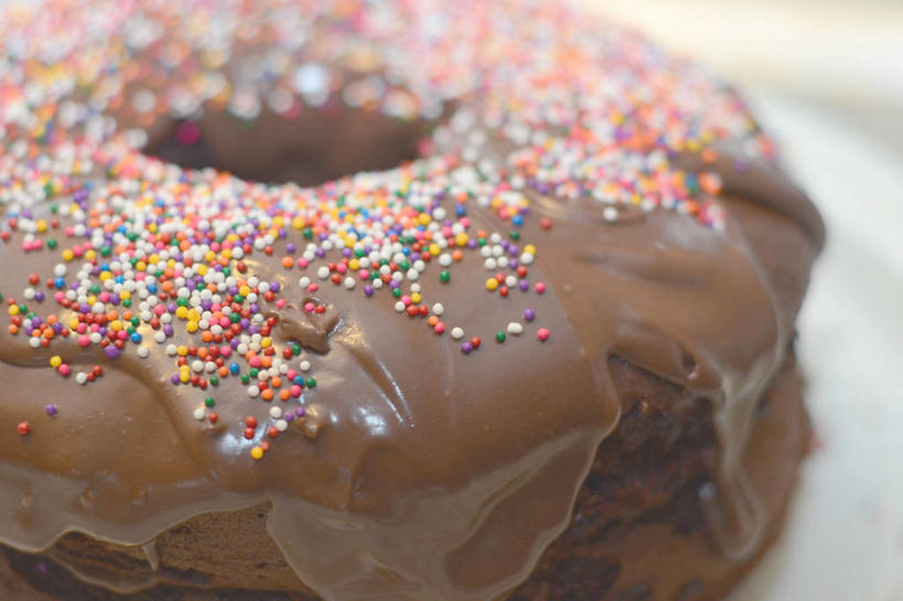 无人,横图,室内,特写,加拿大,饮食,奶油,巧克力,摄影,清新,多纳圈,彩图