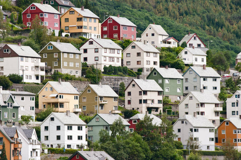 无人,横图,室外,白天,森林,山,挪威,欧洲,城镇,树,社区,摄影,斯堪的纳维亚,北欧,斯堪的那维亚,斯堪的那维亚半岛,斯堪的纳维亚半岛,挪威王国,霍达兰郡,霍达兰,彩图