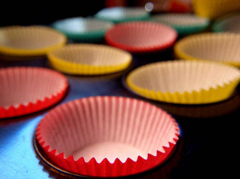 无人,横图,室内,特写,澳大利亚,一排,准备,整齐,排列,摄影,多样,队列,新南威尔士,蛋糕托杯,纸托蛋糕,彩图