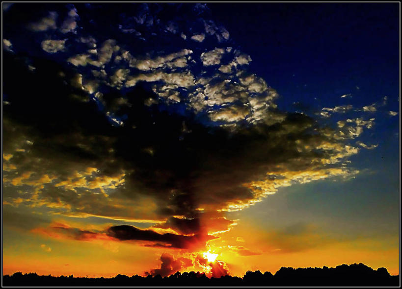 无人,横图,室外,日落,荷兰,乌云,天气,自然,摄影,照亮,北布拉班特,彩图