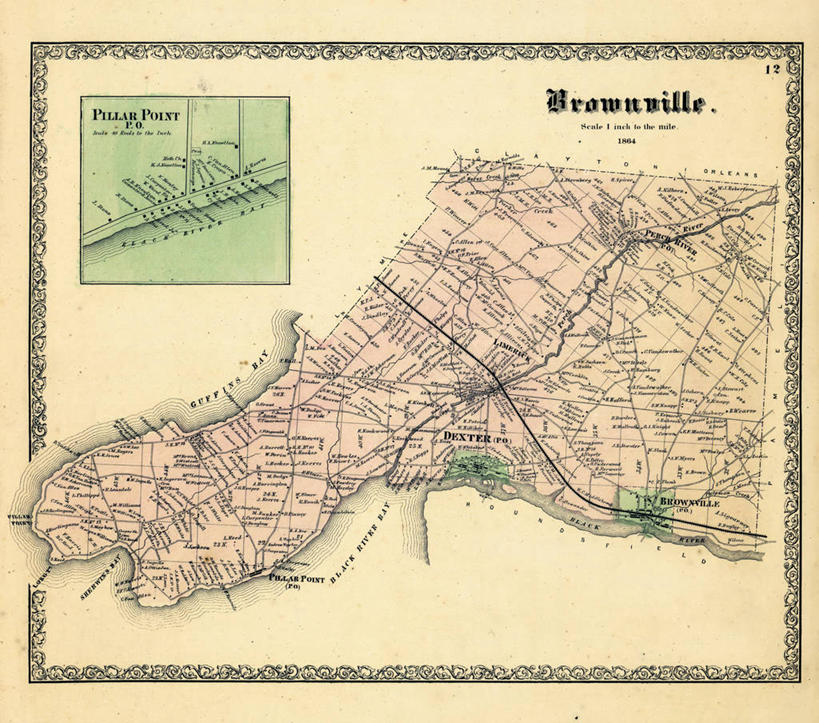 无人,横图,方图,地图,城镇,历史,古董,纽约州,彩图