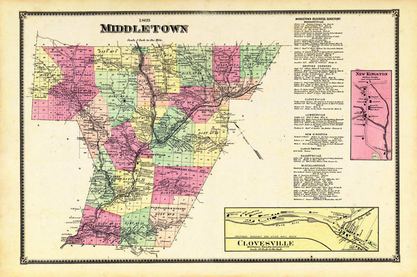 无人,横图,地图,历史,古董,纽约州,彩图