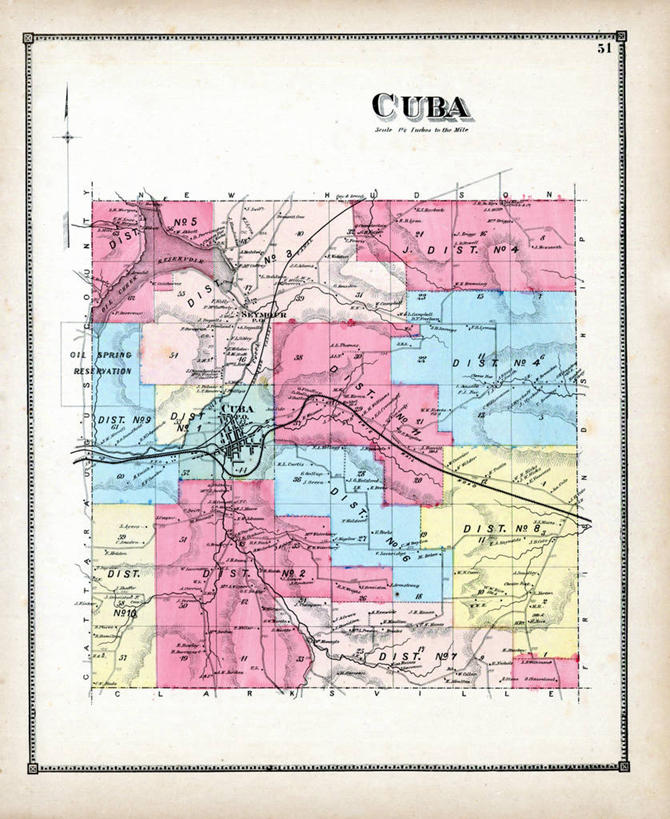 无人,竖图,地图,古巴,城镇,历史,古董,纽约州,彩图