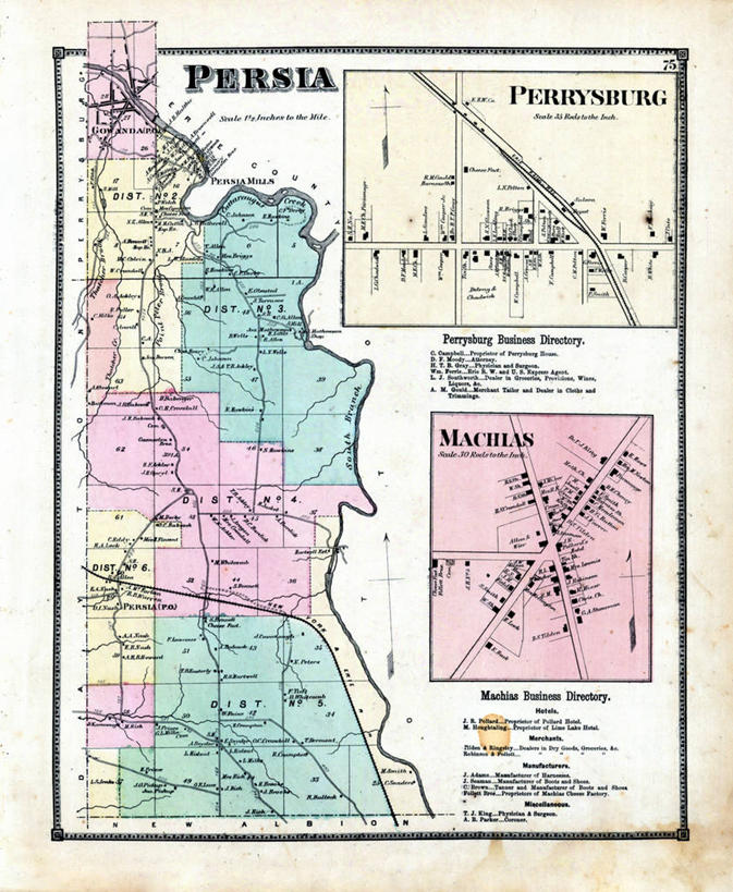 无人,竖图,地图,伊朗,城镇,历史,古董,纽约州,彩图