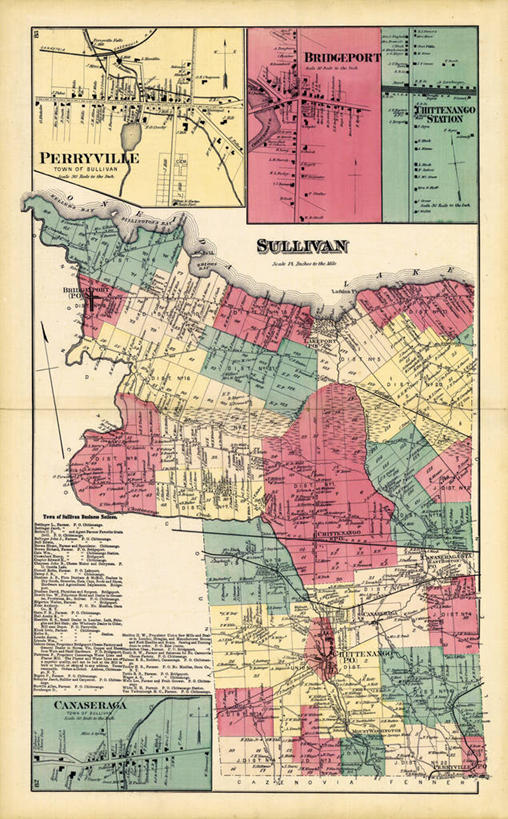 无人,竖图,地图,城镇,历史,古董,纽约州,布里奇波特,彩图
